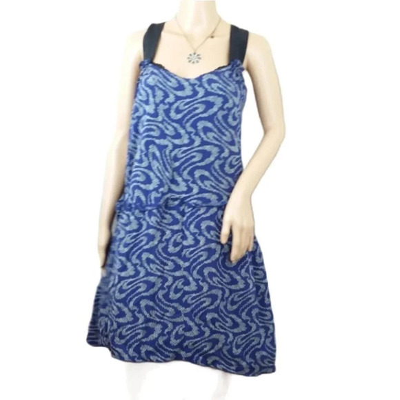 Vanessa Bruno Silk Blue Floral Dress - Picture 1 of 6